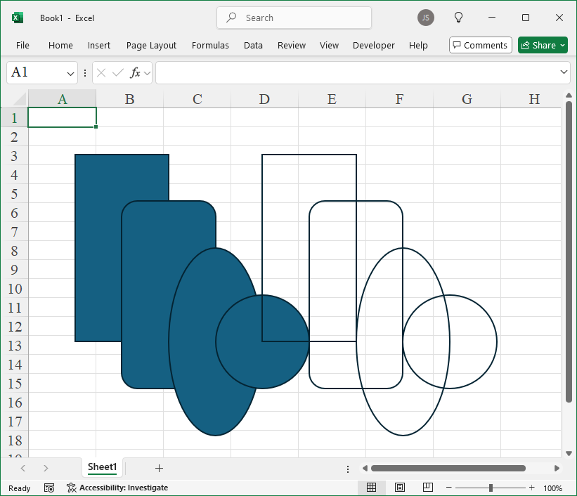 Create Rectangles, Rounded Rectangles, Ellipses, and Circles Using xlwings