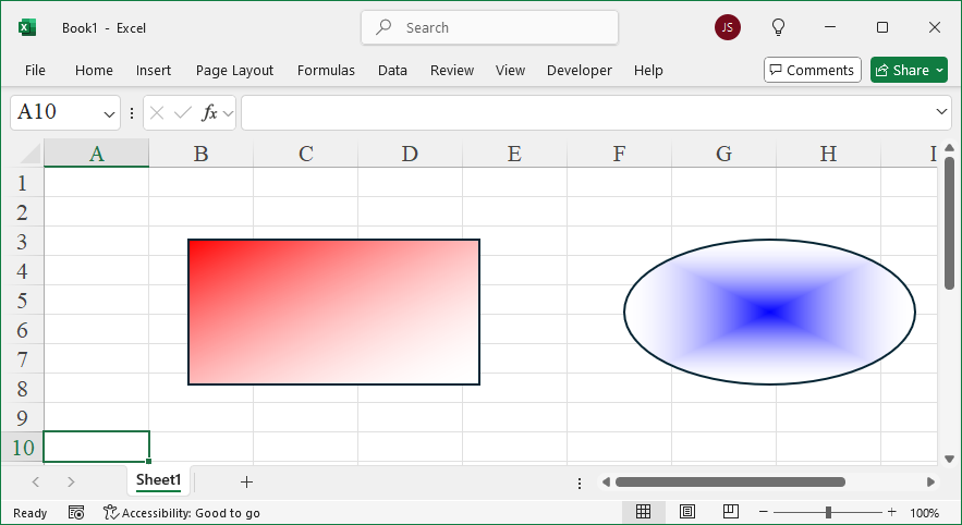 Set Face Properties Using xlwings? - Single Color Gradient Fill