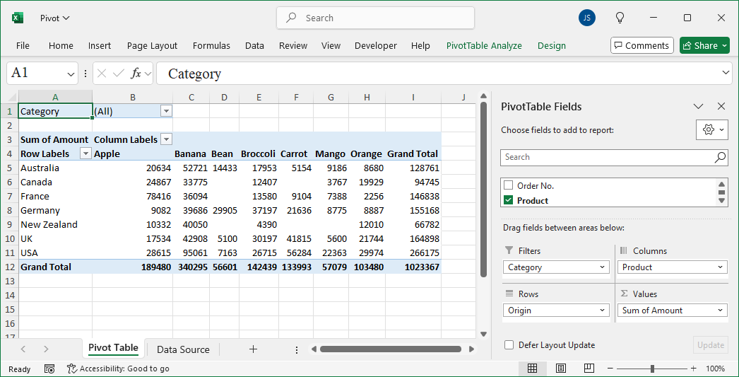 How To Reference a Pivot Table Using xlwings? - Blog