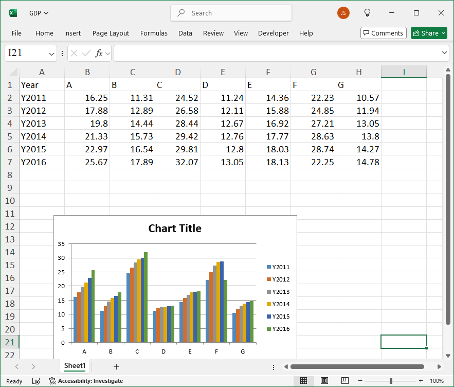 Create a Chart Using xlwings
