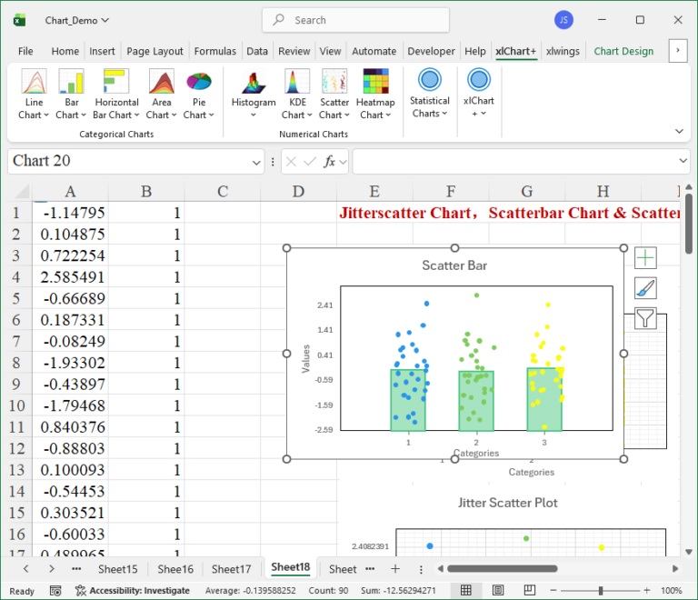 How To Create Scatter+Bar Chart Using xlChart+ Add-in? - Blog